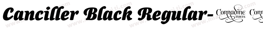 Canciller Black Regular字体转换